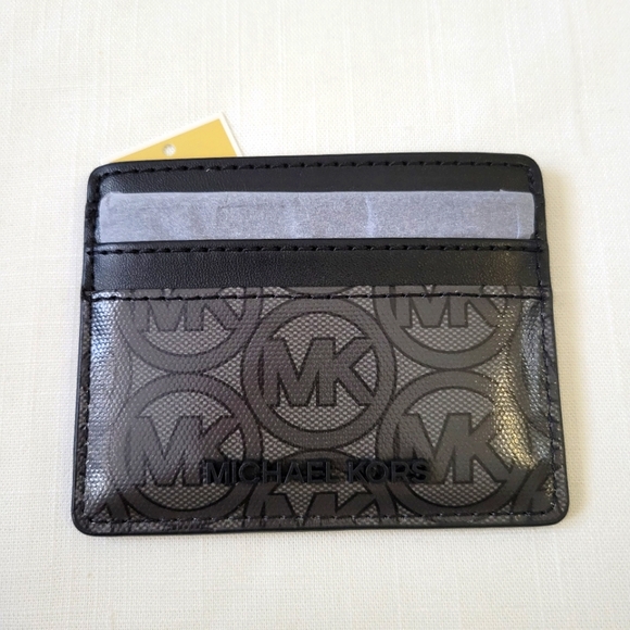 New Beautiful Michael Kors The Jodie Small Tote Black Set with Card Holder - Picture 12 of 16